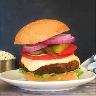 Pumpkin Black Bean Burgers [Vegan + GF]
