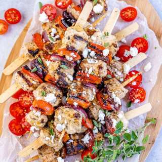 Grilled Greek Chicken Kabobs