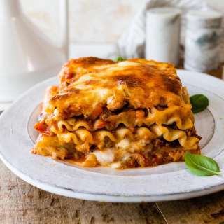 Classic Lasagna Bolognese with Bechamel Sauce