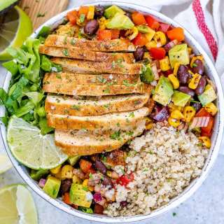 Chicken and Quinoa Taco Bowl