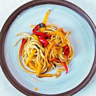 Roasted Peppers (homemade) Pasta Recipe