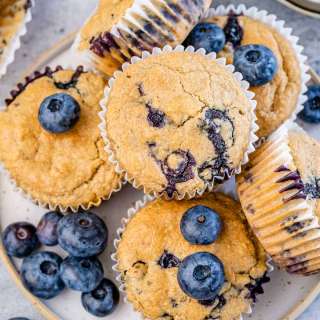 Healthy Blueberry Muffins