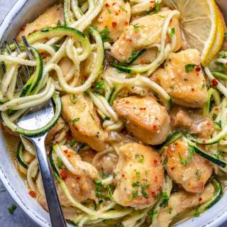Chicken Scampi Zoodles