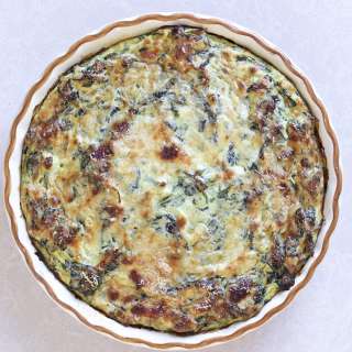 Italian Frittata Recipe Spinach, Onion and Ricotta