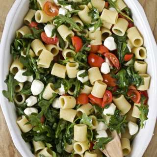 Mozzarella, Tomato, and Arugula Pasta Salad (Italian)
