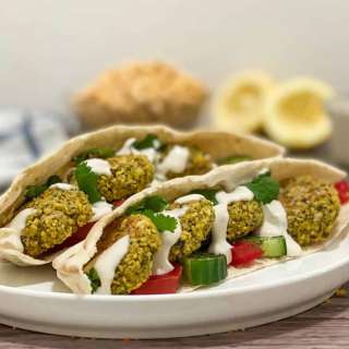 Easy Baked Falafel Wraps - Gluten Free