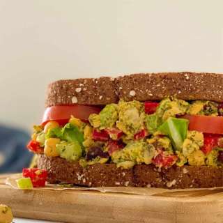 Quick + Simple Chickpea Salad Sandwich No Mayo!