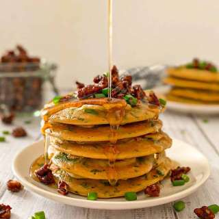Vegan Savoury Pancakes [Oil Free]