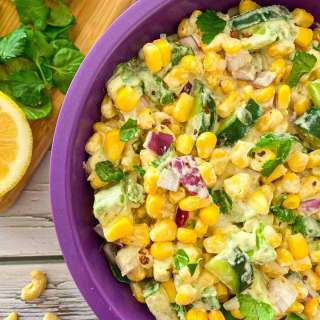 Vegan Elote Salad [Oil Free + SO Easy!]
