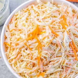 Healthy Homemade Coleslaw Salad