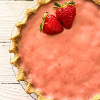 Vegan Strawberry Pie [Oil Free]