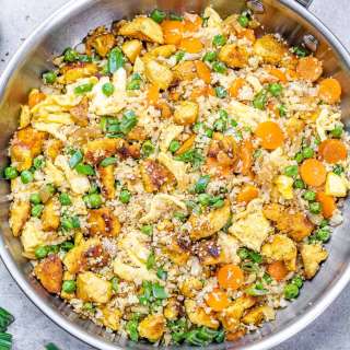 Healthy Chicken Cauliflower Fried Rice Recipe
