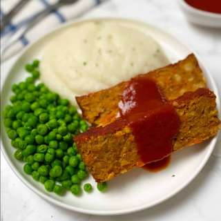 Chickpea Meatloaf with Smoked Maple Glaze