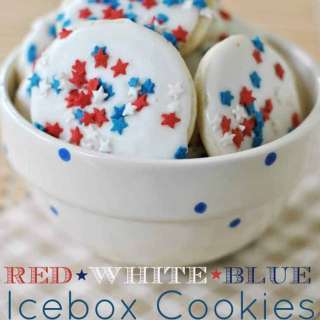 Red, White, Blue Icebox Cookies