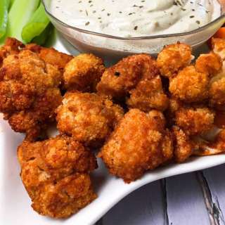 Vegan Cauliflower Buffalo Wings [Oven or Air Fryer]