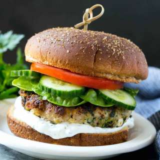 Spinach and Feta Turkey Burgers