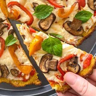 Vegan Polenta Pizza Crust