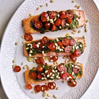 Best Baked Pesto Salmon Recipe (Easy)