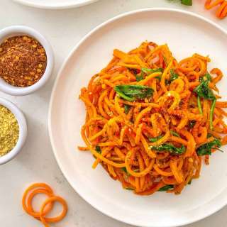 Sweet Potato Spaghetti [Aglio e Olio]