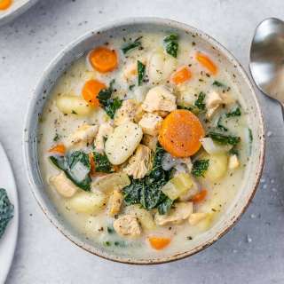 Creamy Chicken and Kale Gnocchi Soup