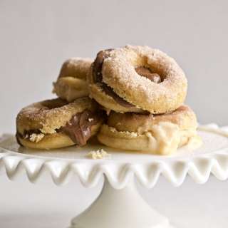 Cinnamon Sugar Baked Cake Donut Cream Filling
