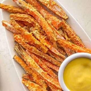Air Fryer Carrot Fries [Oil Free]