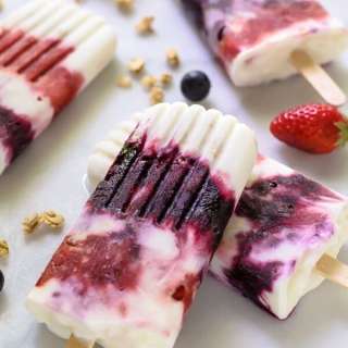 Berry Parfait Yogurt Popsicles