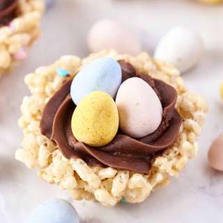 Easter Rice Krispie Treat Nests Recipe