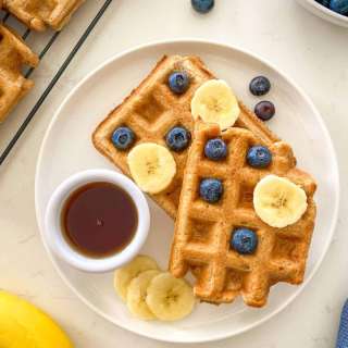 Coconut Milk Waffles [Oil Free]
