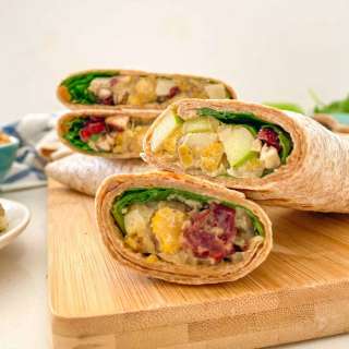 Vegan Chicken Wrap [Smashed Chickpea Salad]