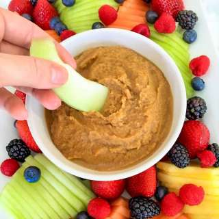 Healthy Vegan Fruit Dip [AKA Sweet Hummus]
