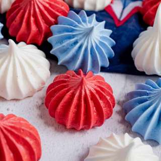 4th of July Meringue Cookies