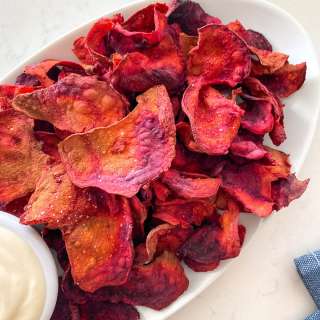 Air Fryer Beet Chips [Oil Free]