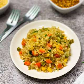 Instant Pot Brown Rice Risotto w/ Veggies
