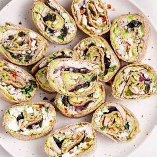 Avocado Chicken Salad Pinwheels