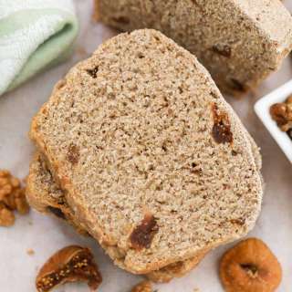 Whole Wheat Fig and Walnut Bread - No Knead!