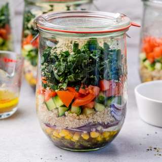 Italian Kale Salad Jar