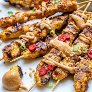 Chicken Satay With Peanut Sauce Recipe