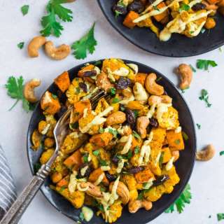 Curry Roasted Cauliflower Salad