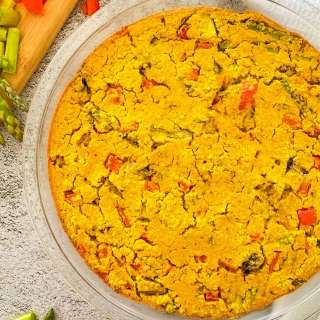 Asparagus Vegan Frittata [Oil Free]
