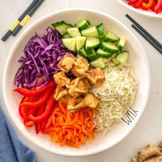 Tofu Buddha Bowl w/ Peanut Sauce