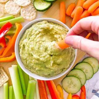 Dill Pickle White Bean Hummus [Oil Free]