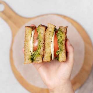 Pesto Caprese Sandwich Recipe