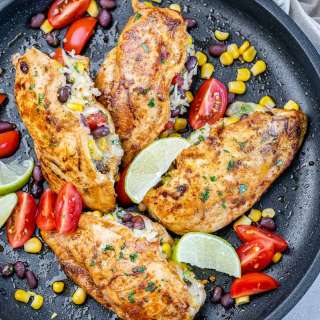 Taco Rice Stuffed Chicken Breast