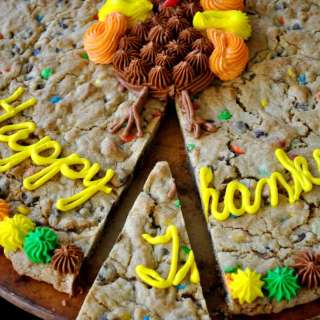 Thanksgiving Chocolate Chip Pizza
