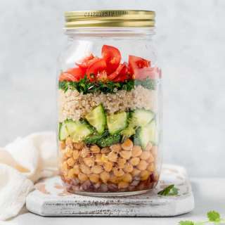 Cucumber Chickpea Salad Jar