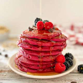 Pink Beet Pancakes [Vegan + Gluten Free]