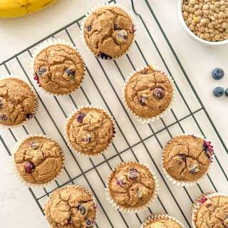 Banana Lentil Muffins