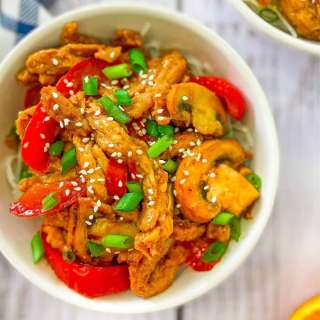 Vegan Orange Chicken [GF+Oil Free]