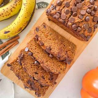 Vegan Banana Pumpkin Bread